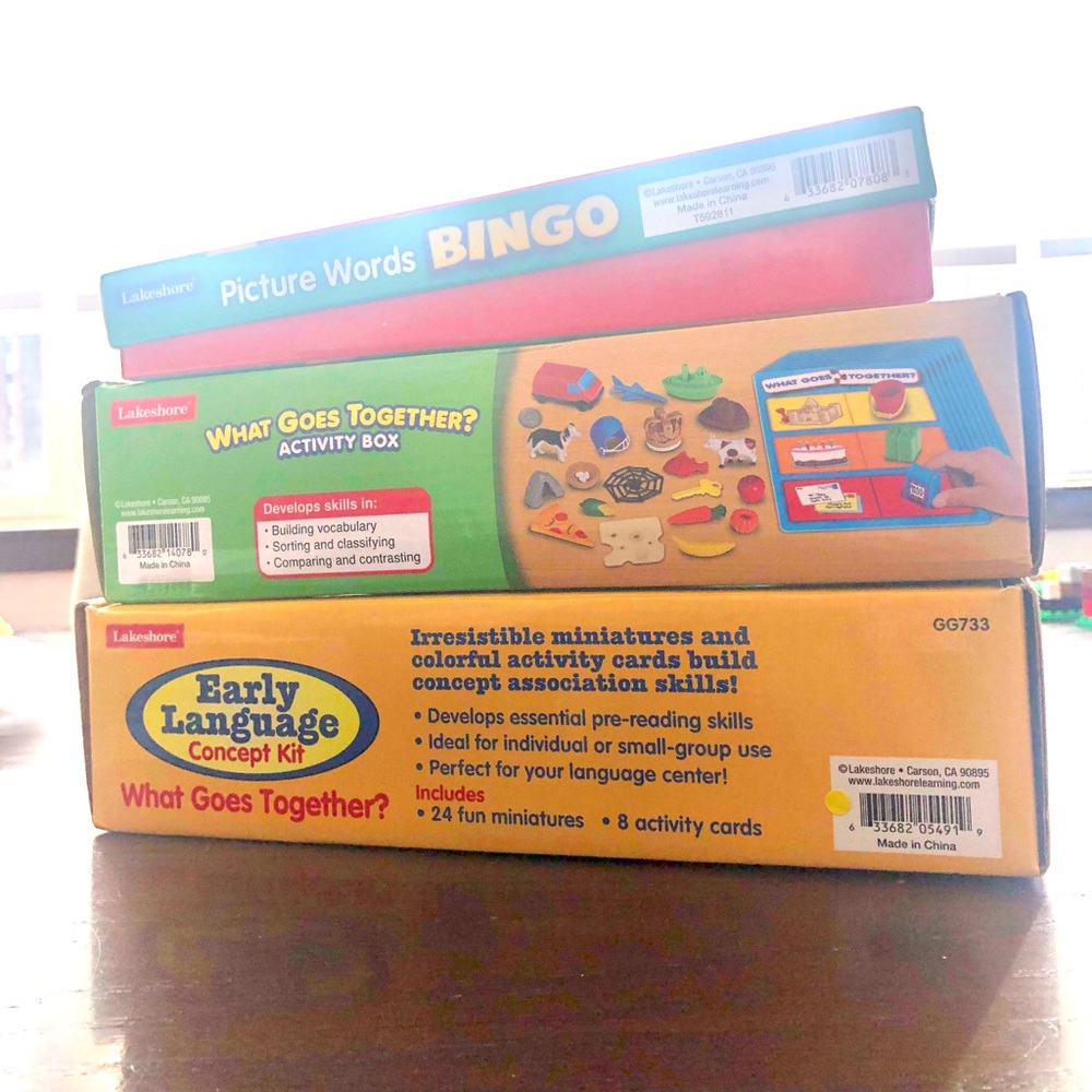Lot - Lakeshore: 2 Activity boxes and Bingo Game